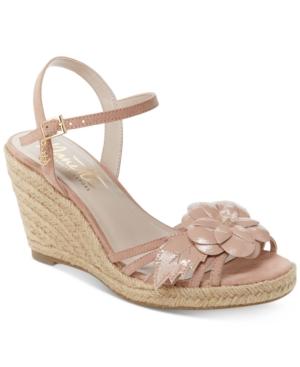 Nanette By Nanette Lepore Quince Floral Wedge Sandals, Created For Macy's Women's Shoes