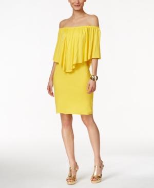 Thalia Sodi Off-the-shoulder Ruffled Dress, Only At Macy's