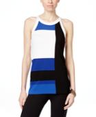 Inc International Concepts Colorblocked Halter Top, Only At Macy's