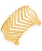 Steve Madden Gold-tone Multi-v Flex Bracelet