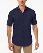 Club Room Men's Garment-dyed Linen Shirt, Created For Macy's