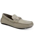 Calvin Klein Men's Madsen Embossed Tumbled Leather Drivers Men's Shoes