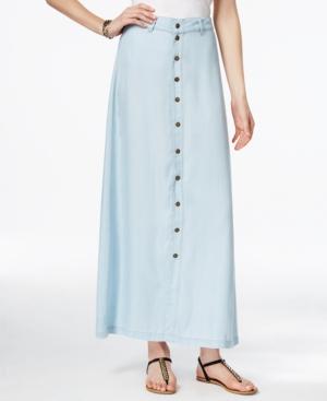 Guess Mila Button-front Maxi Skirt