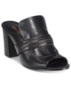 Nine West Geri Peep-toe Block-heel Mules Women's Shoes