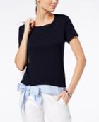 Tommy Hilfiger Bow-detail Top, Created For Macy's