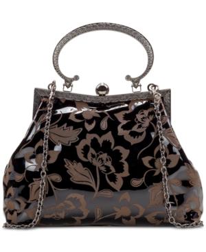 Patricia Nash Patent Etched Floral Giuletta Clutch