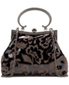 Patricia Nash Patent Etched Floral Giuletta Clutch
