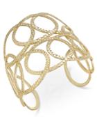Thalia Sodi Gold-tone Patterned Loop Design Cuff Bracelet, Only At Macy's