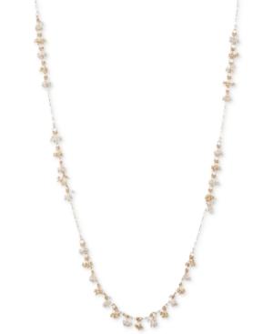 Anne Klein Gold-tone & Imitation Pearl Long Shaky Necklace