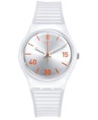 Swatch Unisex Swiss Belle De Match White Silicone Strap Watch 34mm Gz302