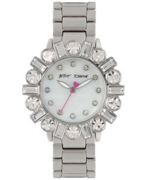 Betsey Johnson Women's Silver-tone Bracelet Watch 38mm Bj00612-01