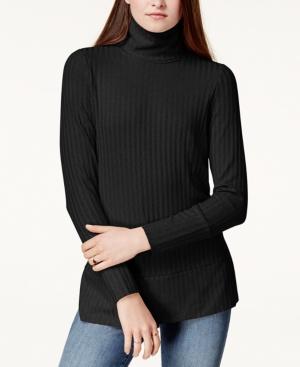 Kensie Rib-knit Turtleneck