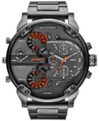Diesel Men's Mr. Daddy 2.0 Gunmetal-tone Stainless Steel Bracelet Watch 66x57mm Dz7315