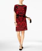 Inc International Concepts Printed Blouson Shift Dress, Only At Macy's