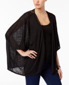 Inc International Concepts Lace-back Kimono, Only At Macy's