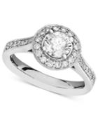 Diamond Ring, 14k White Gold Diamond Engagement (1-1/4 Ct. T.w.)