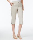 Style & Co Petite Snap-hem Capri Pants, Only At Macy's