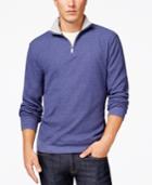 Club Room Big And Tall Thermal Quarter-zip Pullover