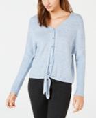 Bcx Juniors' Button-front Dolman-sleeved Sweater