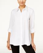 Style & Co. Petite High-low Shirt, Only At Macy's