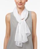 Calvin Klein Shadow Striped Wrap & Scarf In One
