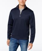 Hugo Boss Green Men's Half-zip Sweatshirt