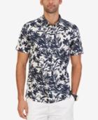 Nautical Men's Floral-print Short-sleeve Shirt