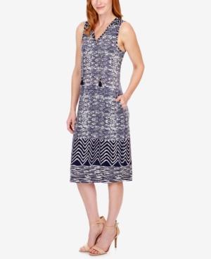 Lucky Brand Batik-print Midi Dress