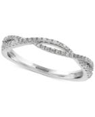 Effy Infinite Love Diamond Twist Band (1/5 Ct. T.w.) In 18k White Gold