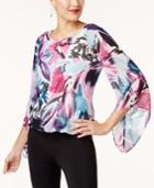 Alfani Angel-sleeve Blouson Top Available In Regular & Petite Sizes, Created For Macy's