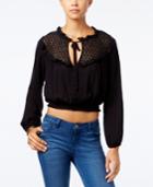 American Rag Ruffled Crocheted Crop Top, Only At Macy's