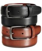 Perry Ellis Men's Leather Park Avenue Big And Tall Belt