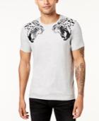 Guess Men's Leopard Metallic-print T-shirt