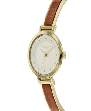 Lola Rose Stability, Ladies, Genuine Gold Sandstone Stone Semi Bangle Bracelet, 26 Mm