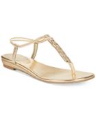 Style & Co. Edithe Embellished Flat Thong Sandals Women's Shoes