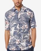 Cubavera Men's Big And Tall Tropical-print Short-sleeve Shirt