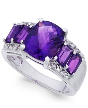 Amethyst (4 Ct. T.w.) & Diamond Accent Ring In Sterling Silver