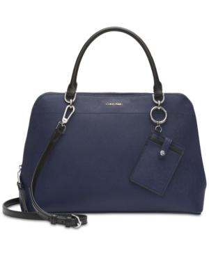 Calvin Klein Hudson Saffiano Leather Satchel