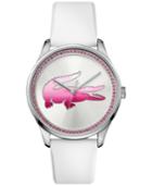 Lacoste Women's Victoria New White Rubber Strap Watch 38mm 2000970