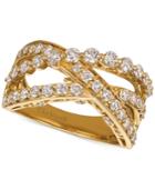 Le Vian Strawberry & Nude Diamond Crisscross Ring (1-1/3 Ct. T.w.) In 14k Gold Or Rose Gold