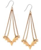 Lucky Brand Geometric Chandelier Earrings