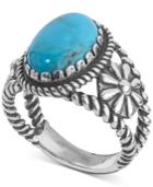 American West Turquoise Ring (4-1/5 Ct. T.w.) In Sterling Silver