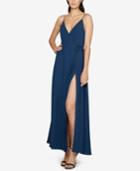 Fame And Partners Georgette Wrap Gown