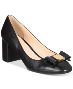 Cole Haan Tali Bow Block-heel Pumps Women's Shoes