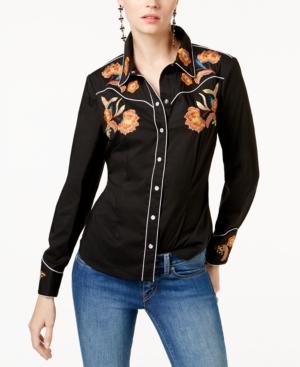 Inc International Concepts Embroidered Shirt, Created For Macy's