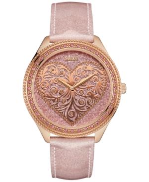 Guess Women's Rose Leather Strap Watch 44mm U0697l3