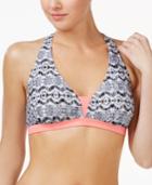 Go By Gossip Electric Impulses Printed Strappy Bikini Top Women's Swimsuit