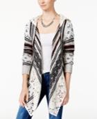 American Rag Crocheted Handkerchief-hem Cardigan, Only At Macy's