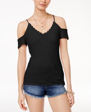 One Hart Juniors' Cold-shoulder Top, Created For Macy's