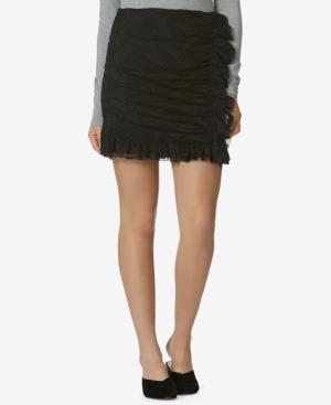Avec Les Filles Lace-overlay Mini Skirt